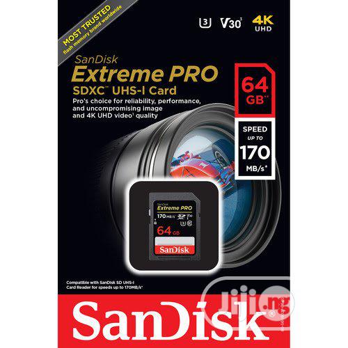 Sandisk 64gb Extreme PRO Uhs-1 SDXC Memory Card