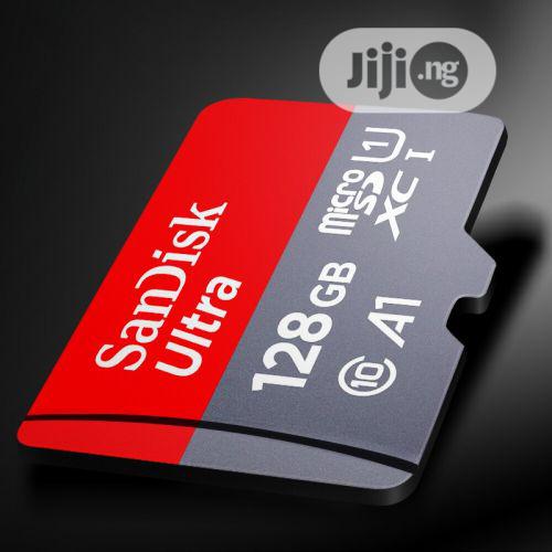 Sandisk Memory Cards, 128gb 100mb/S Ultra A1 Micro Sd
