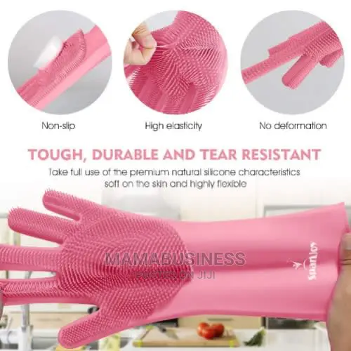 Reusable Silicone Dishwashing Gloves