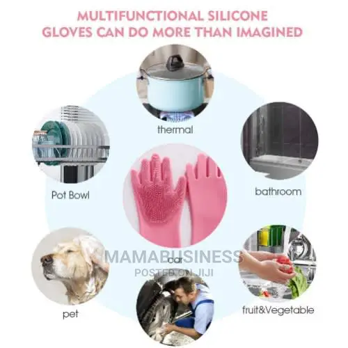 Reusable Silicone Dishwashing Gloves