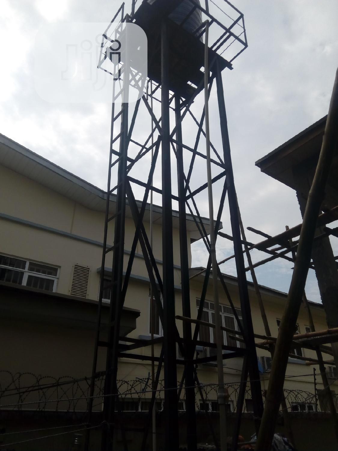 Tank Tower( Stanchions) To Carry Plastic Tank And Corrugated