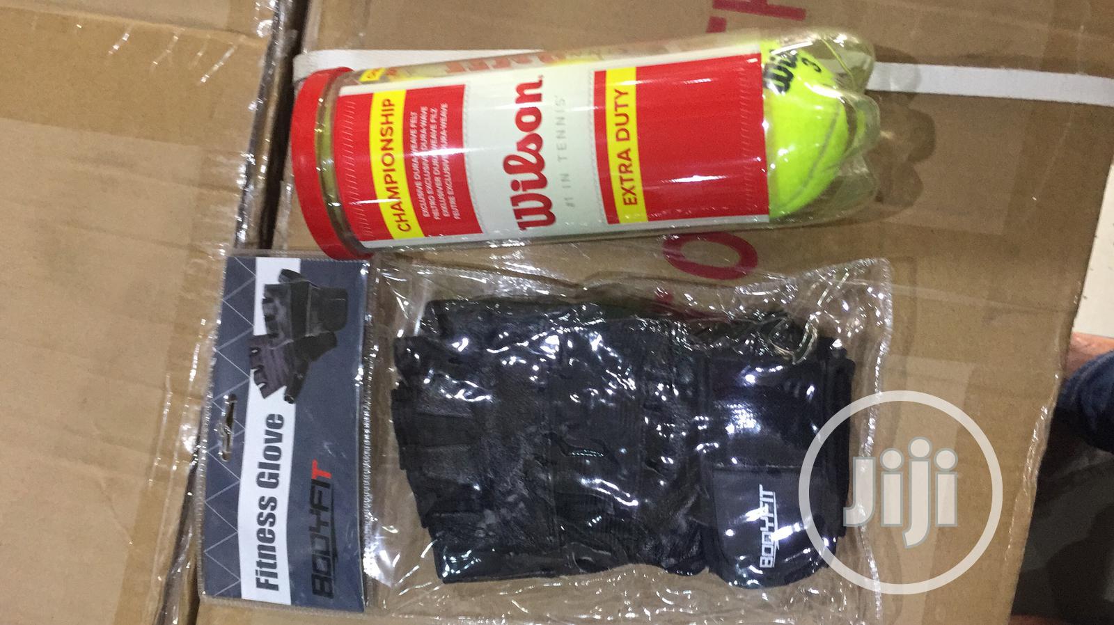 Original Brand New Imported Wilson Lawn Tennis Ball & Glove.