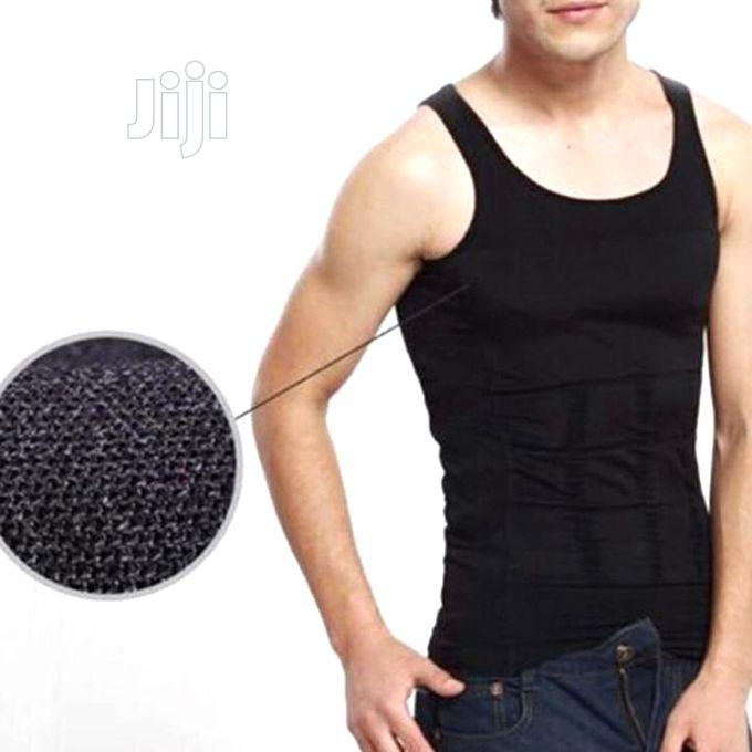 Men's Sleeveless Slimming Vest Black