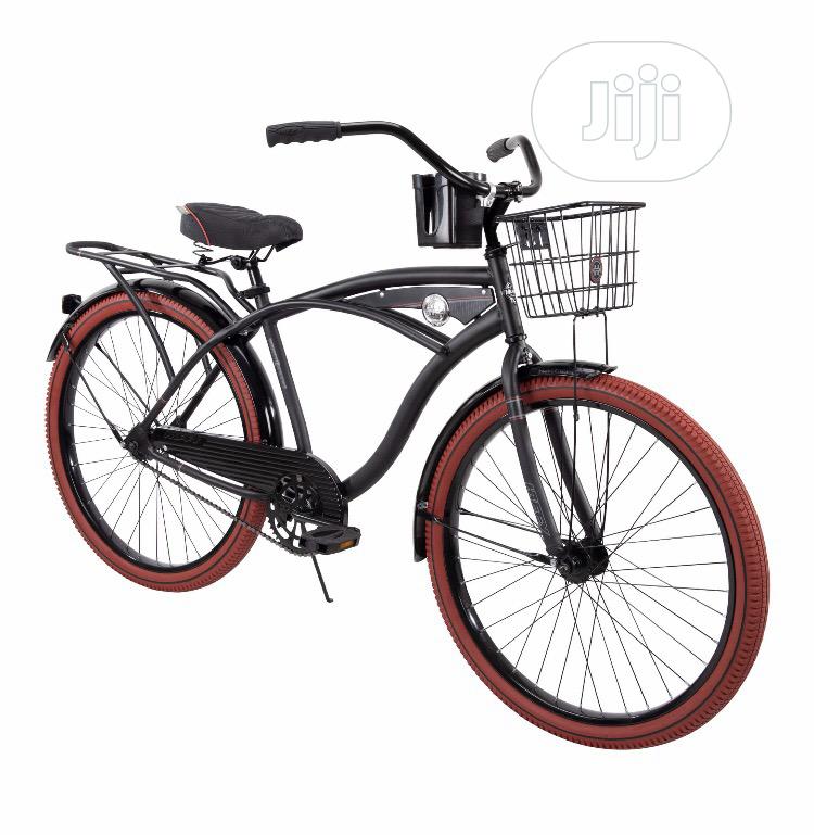 Huffy 26” Nel Lusso Men's Cruiser Bike, Matte Black