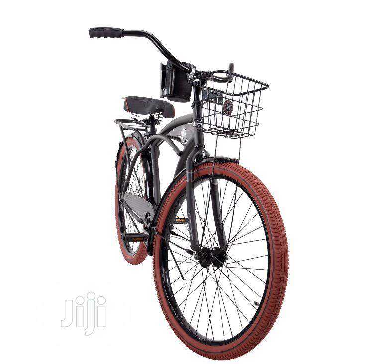 Huffy 26” Nel Lusso Men's Cruiser Bike, Matte Black