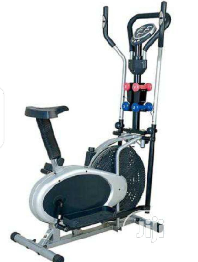 4 Handle Orbitrac Elliptical Bike With Dumbbells