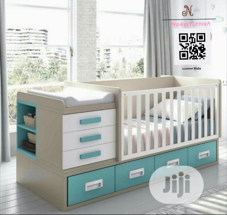 New Design Baby Crib Beds With Drawer