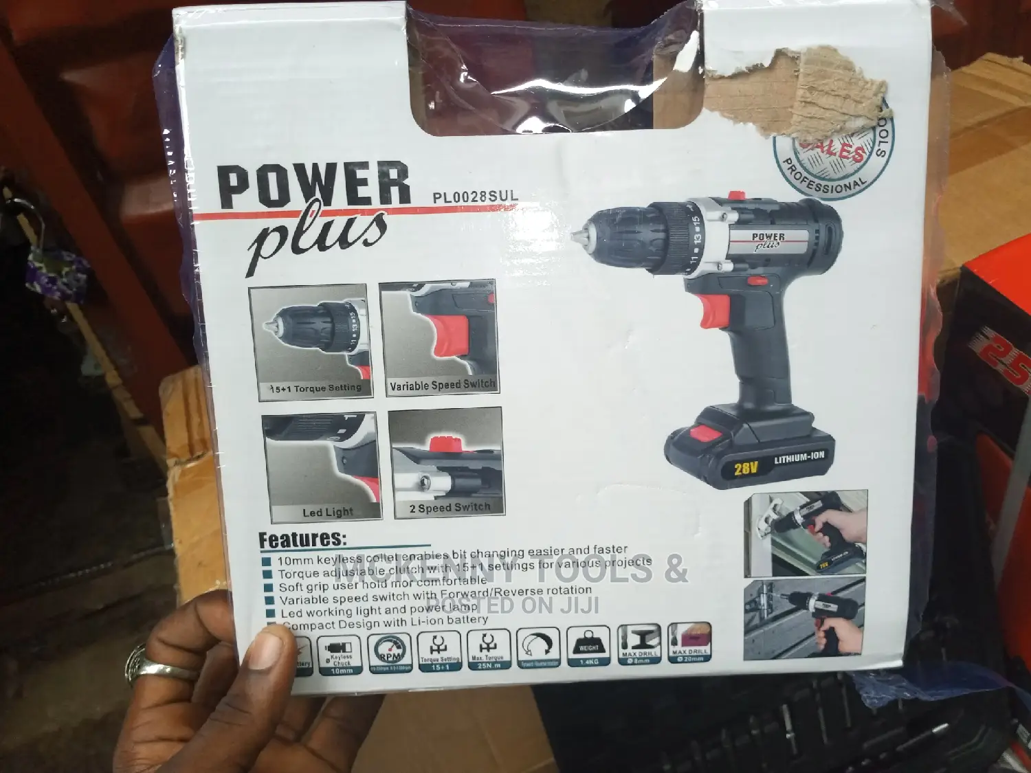 Cordless Drill 28v Litium Battry
