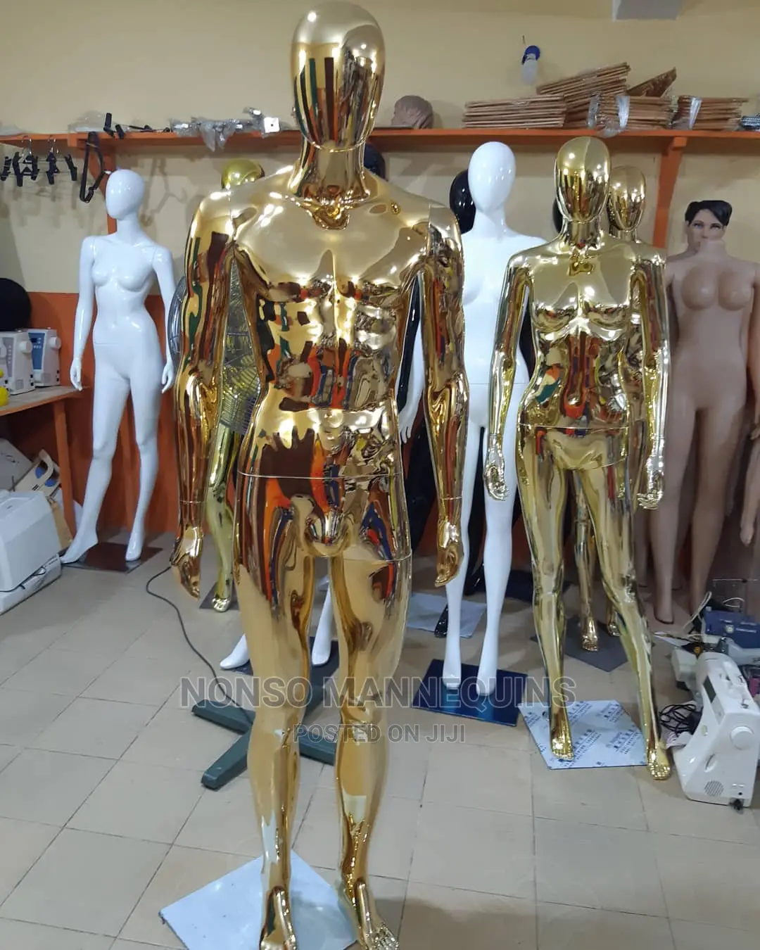 Gold Chrome Mannequins