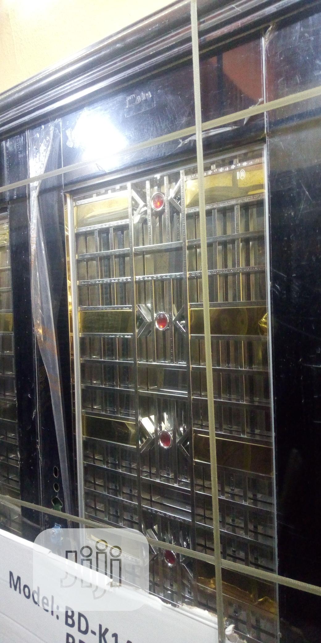 Golden Stainless Glass Door