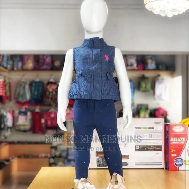 Unisex Kid Mannequins Glossy White