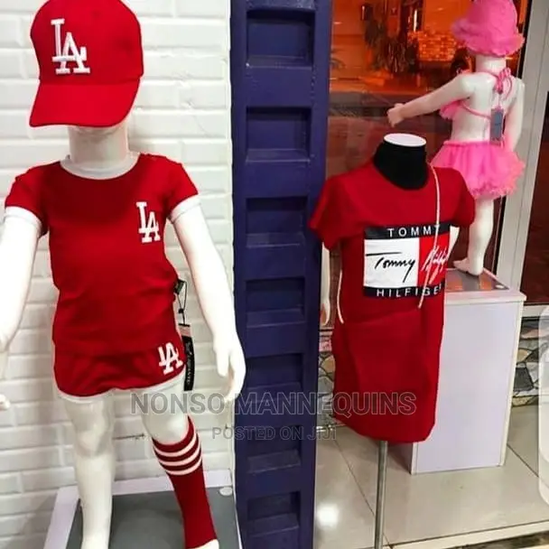Unisex Kid Mannequins Glossy White