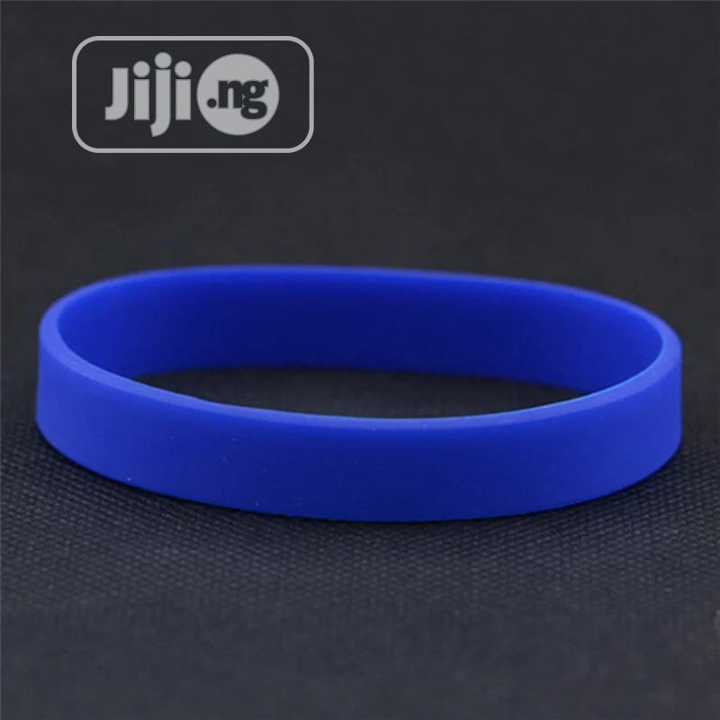Wholesale Silicone Rubber Wristband Flexible Wrist Band 100p