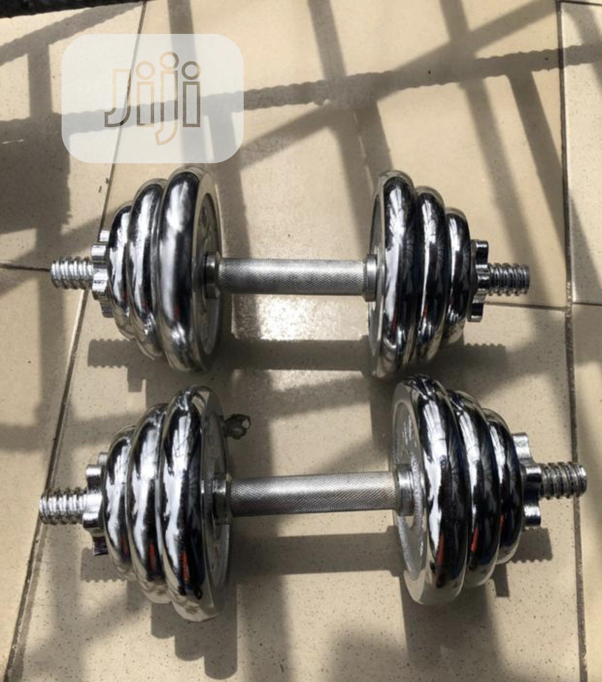 20kg Steel Dumbells