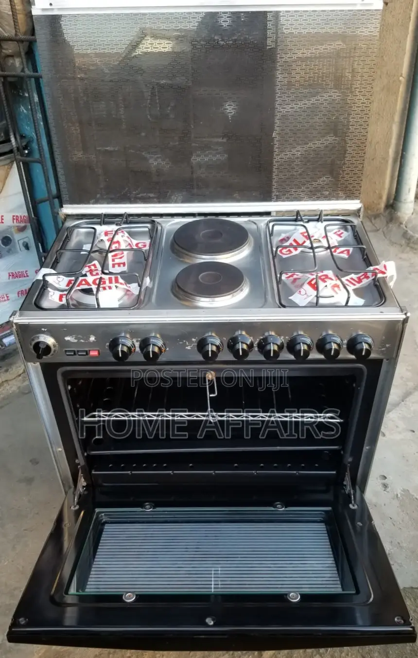 Royalty 6 Burner Gas Cooker + Big Oven Grill {Pay Ondelivery