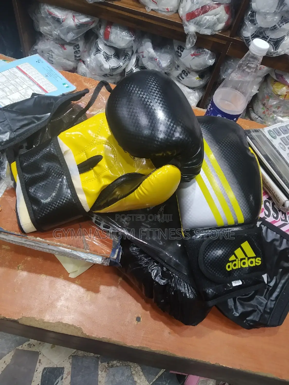 Boxing Gloves Yellow And Black