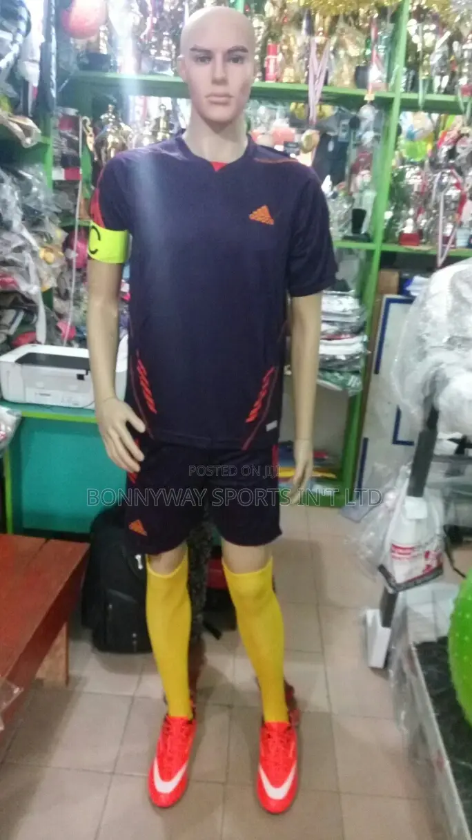 Adidas Soccer Up Nd Down Jersey With Boot,Captain Band,Nd Soccer Hose