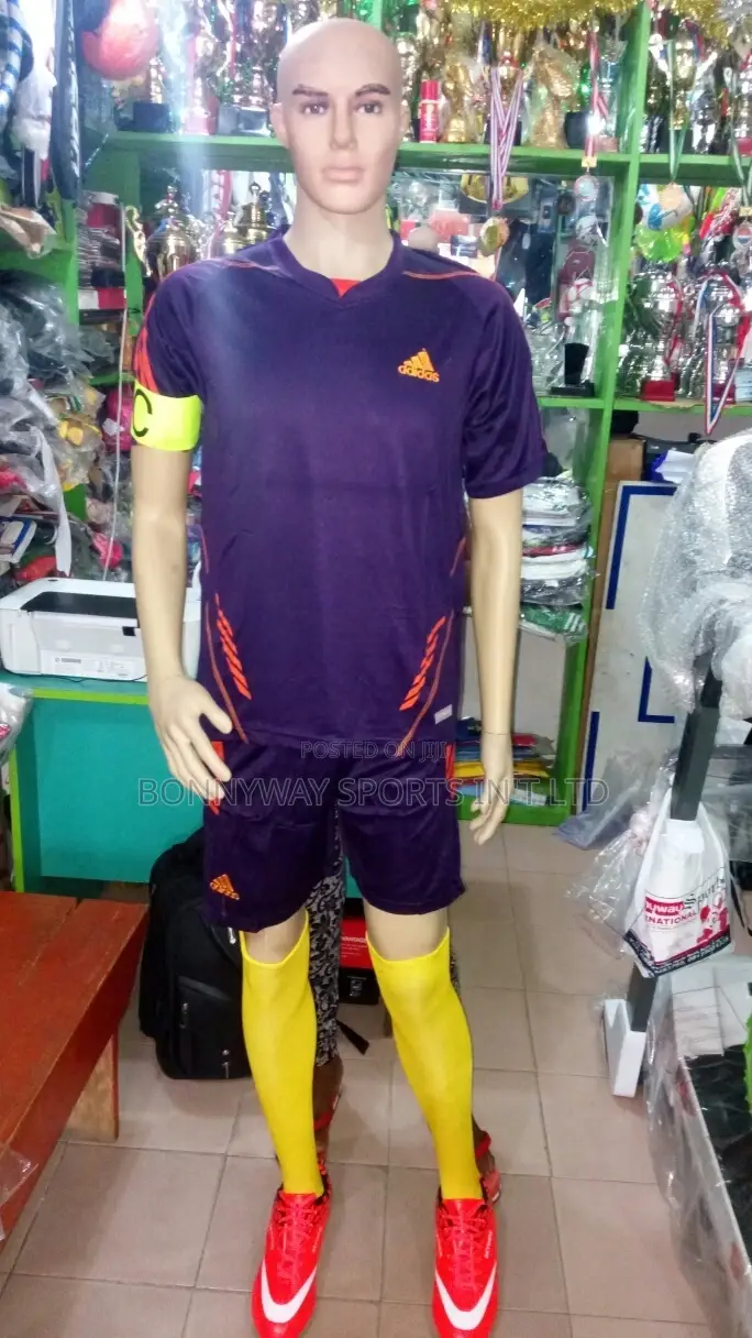 Adidas Soccer Up Nd Down Jersey With Boot,Captain Band,Nd Soccer Hose