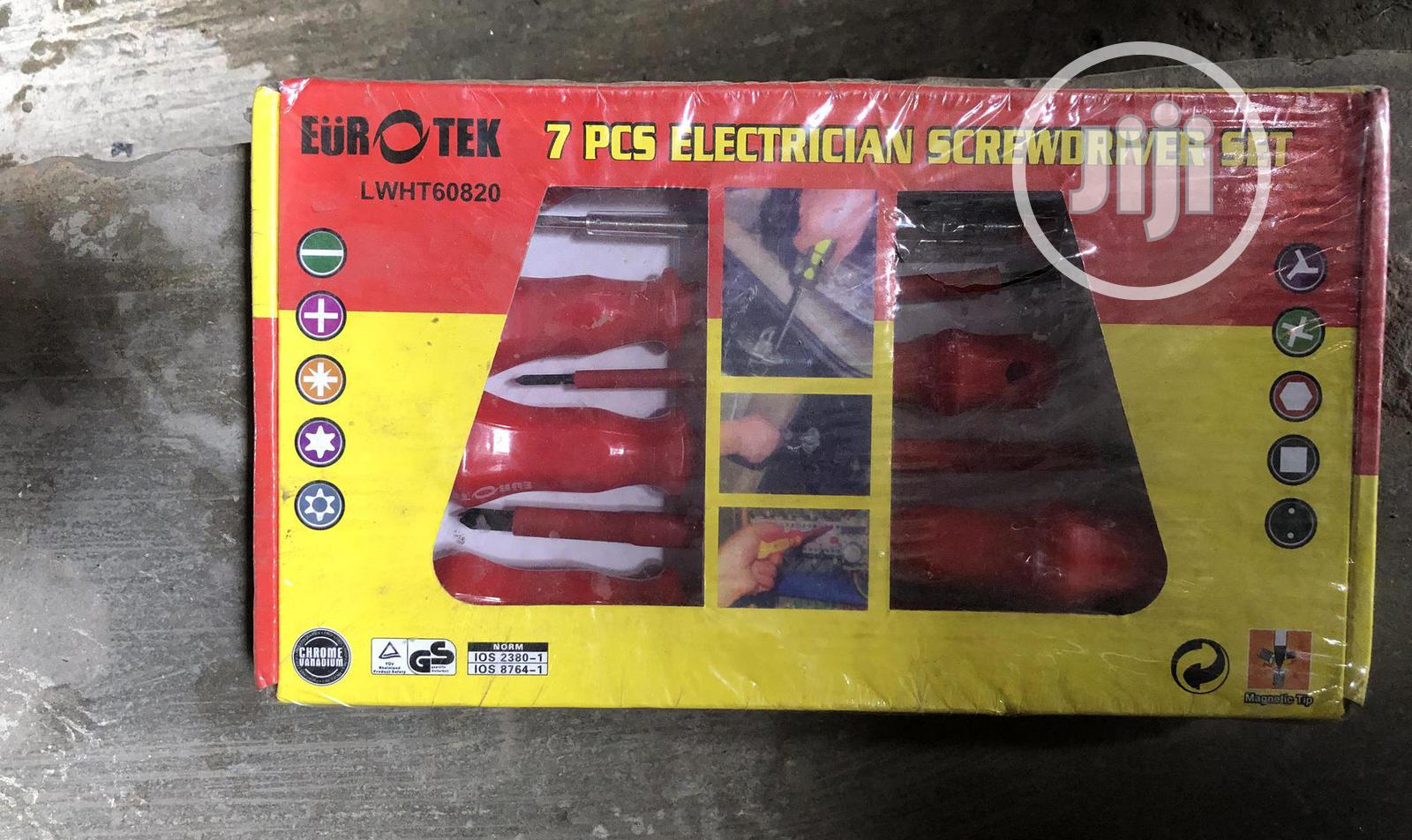 7pcs Electrical Screwdriver Set Eurotek Magnetic Tip