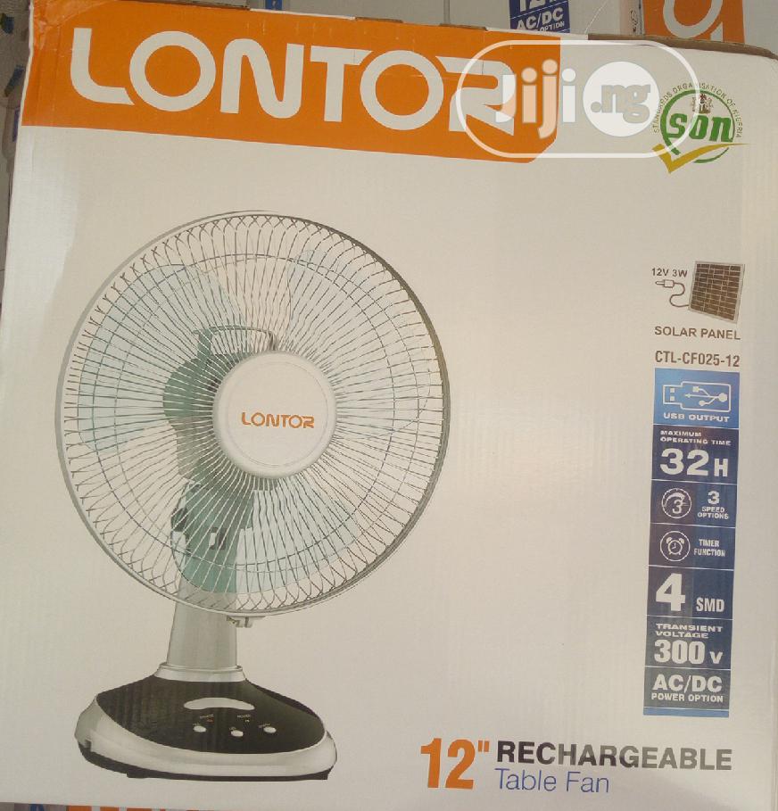 Lontor Recheagable Table Fan