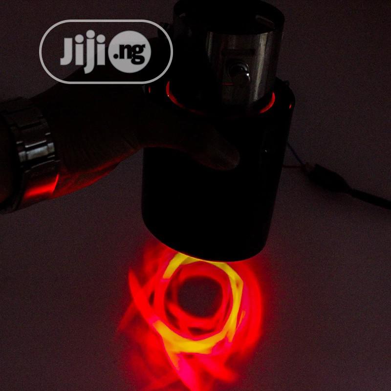Auto Exhaust Muffler Emitting Led Lighting.