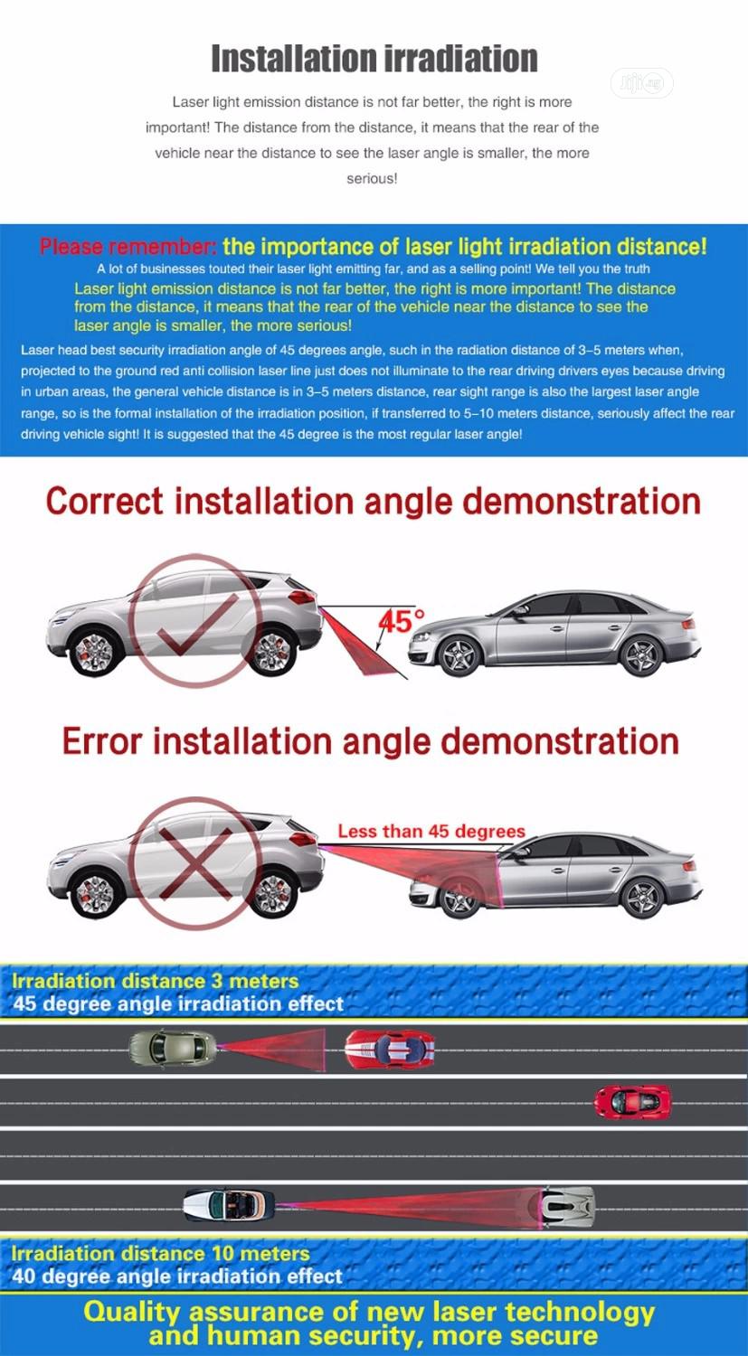 Brand New Anti - Bumper Follower Warning Laser Led Light.
