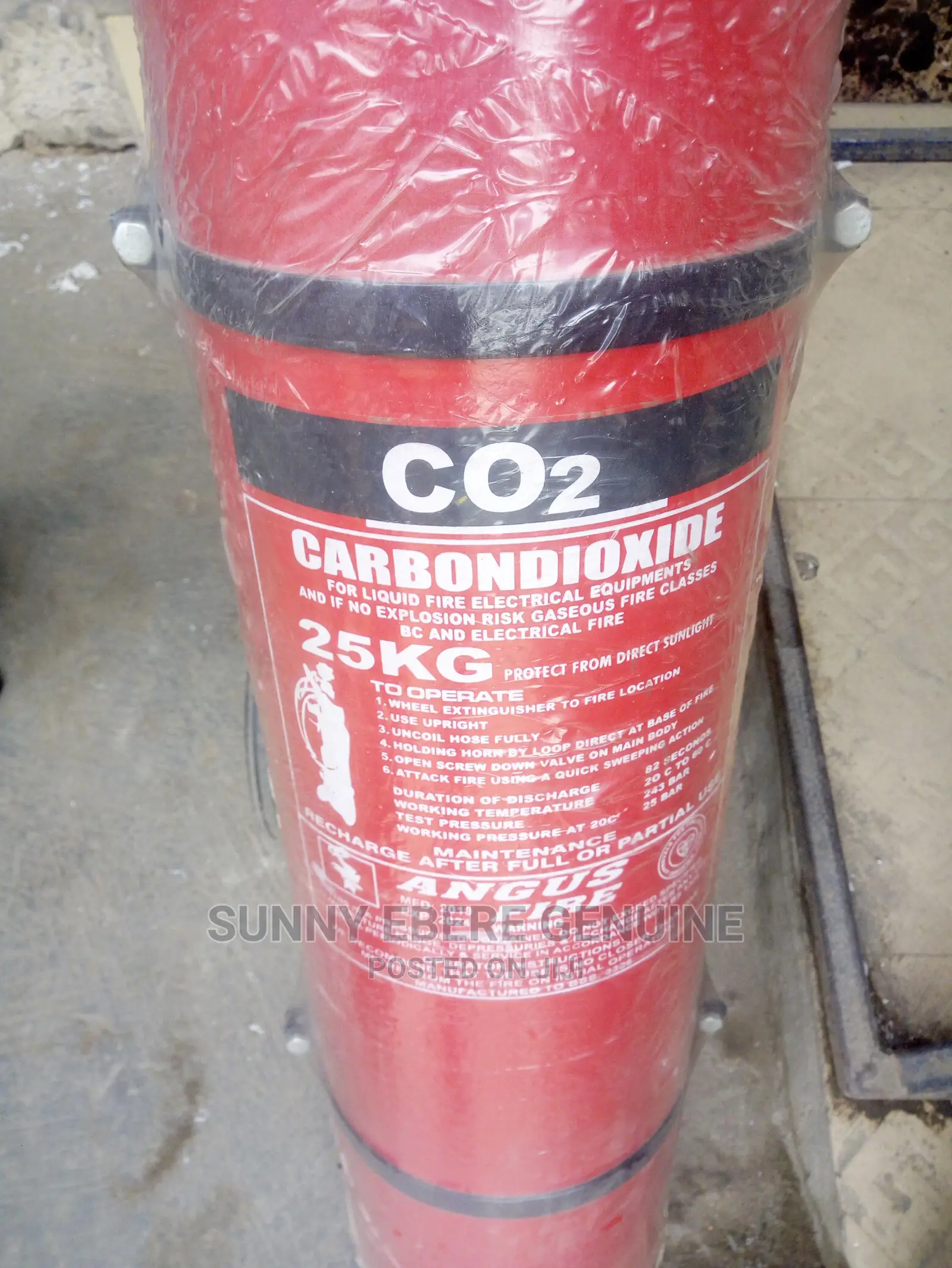 C02 and DCP Fire Extinguishers 25kg Authentic
