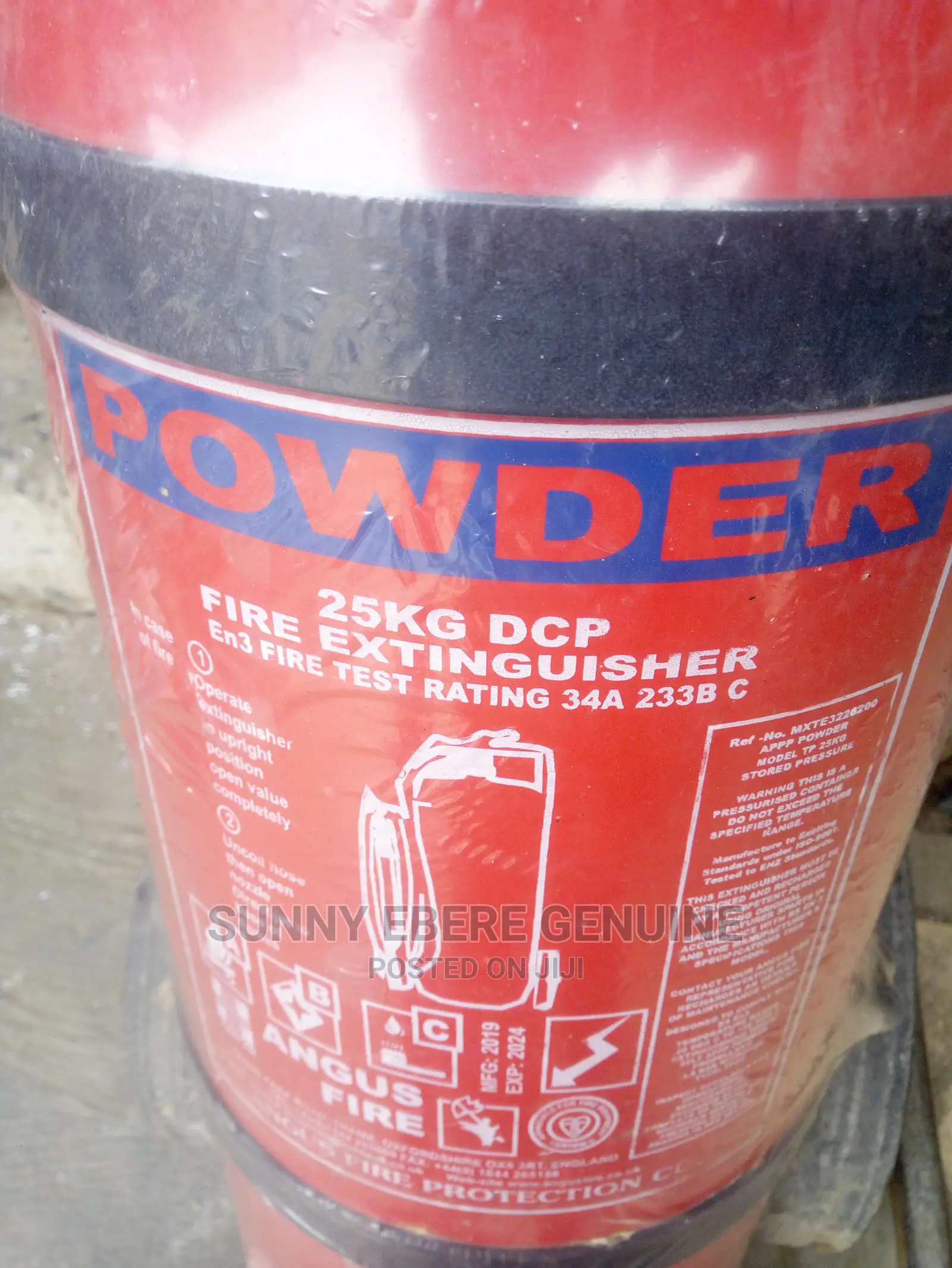 C02 and DCP Fire Extinguishers 25kg Authentic