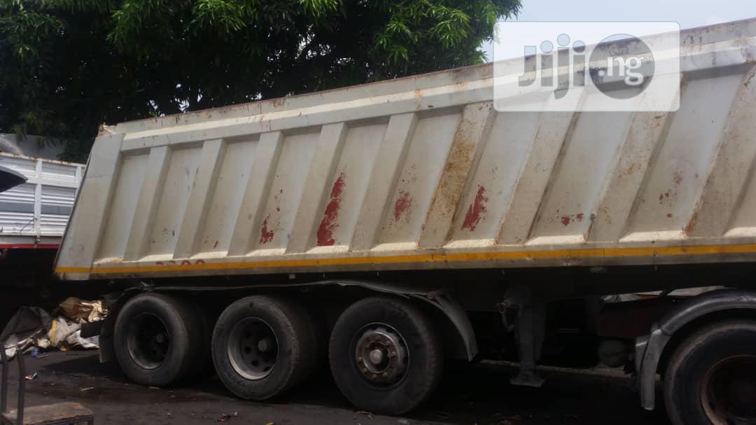 Tokunbo 60tons Tipping Bucket With BP Axle 12 Tyres Front