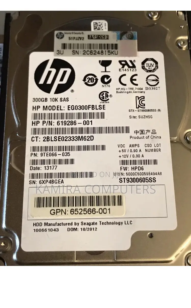 300GB SAS 2.5 HDD 10K With Hard Drive Tray Of G8/G9/G10 Servers