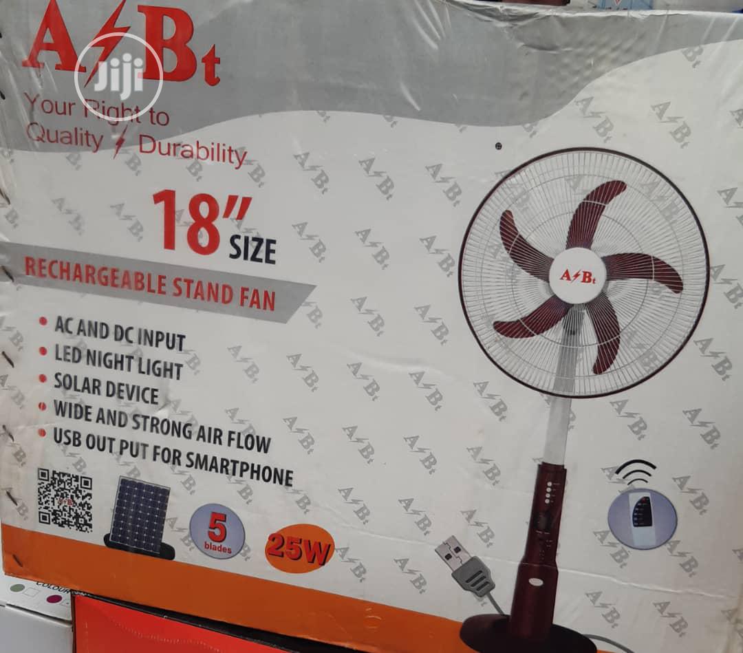 18" Quality A~Bt Rechargeable Fan