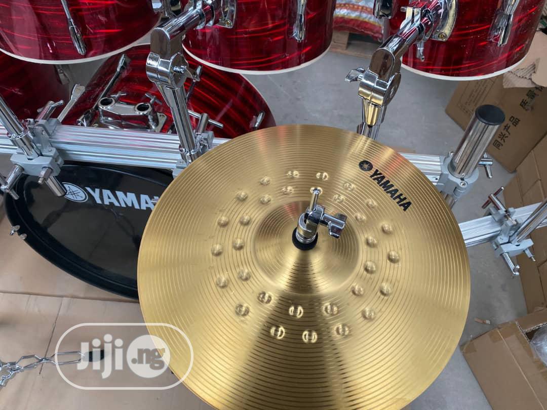 Yamaha 7 Piece of Drum Sets -Laser Red