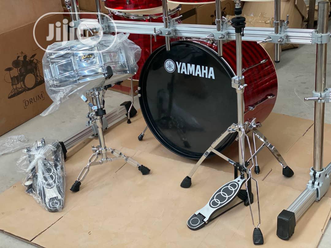 Yamaha 7 Piece of Drum Sets -Laser Red