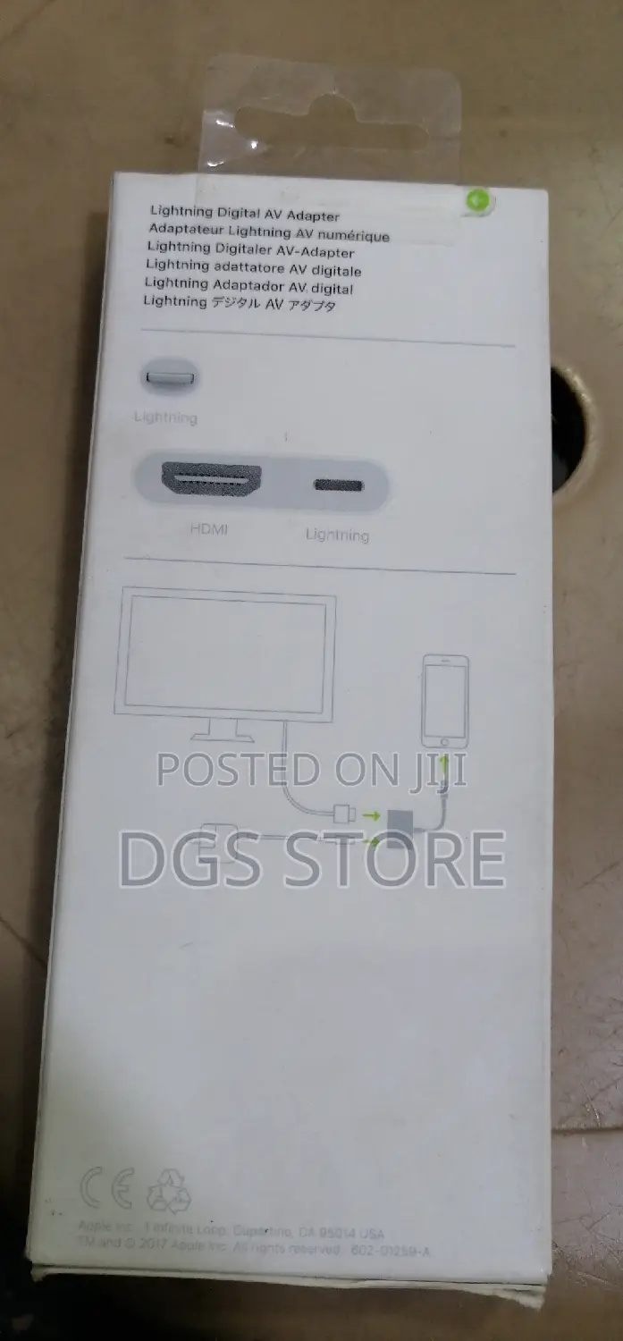 Lightning Digital AV Adapter iPhone, iPad and iPod Models