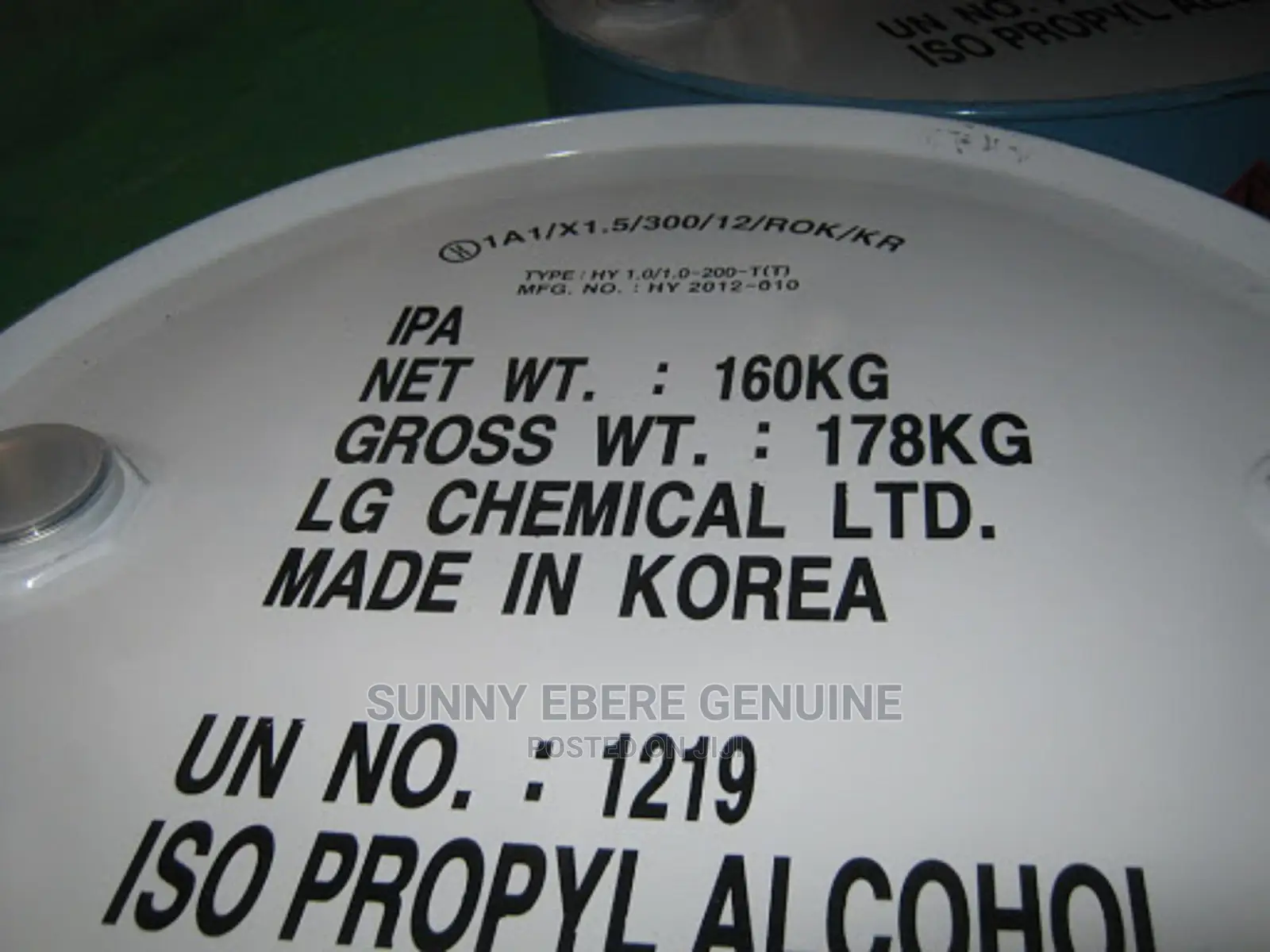 Isopropyl Alcohol Ipa Isopropanol Solvent Fluid 99.9%