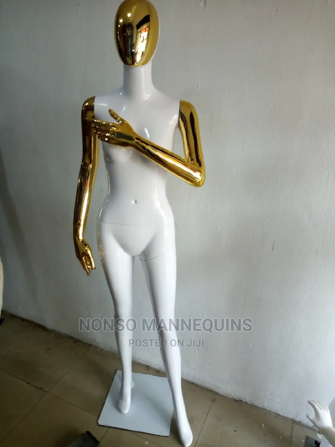 Gold White Faceless Female
