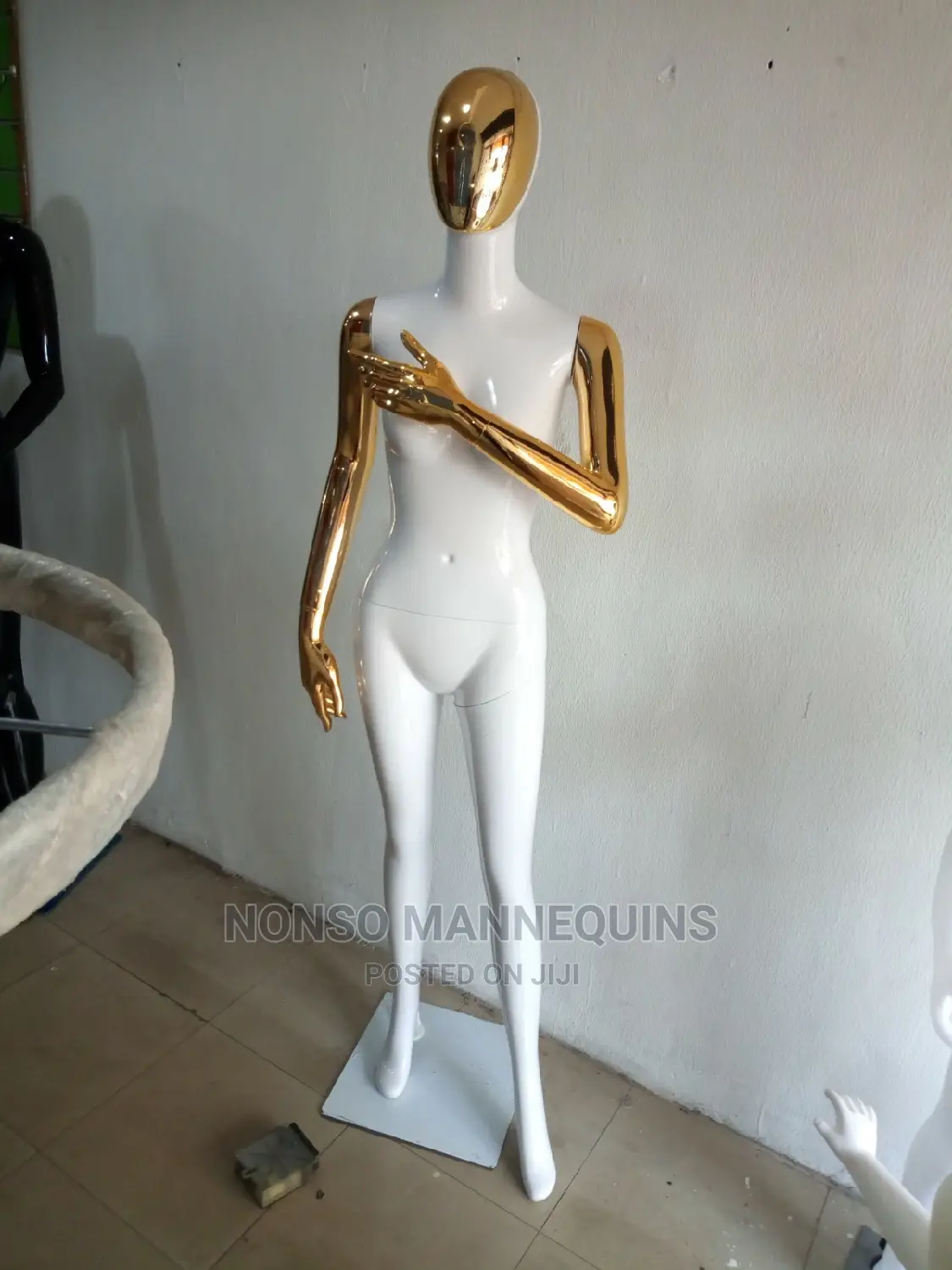 Gold White Faceless Female