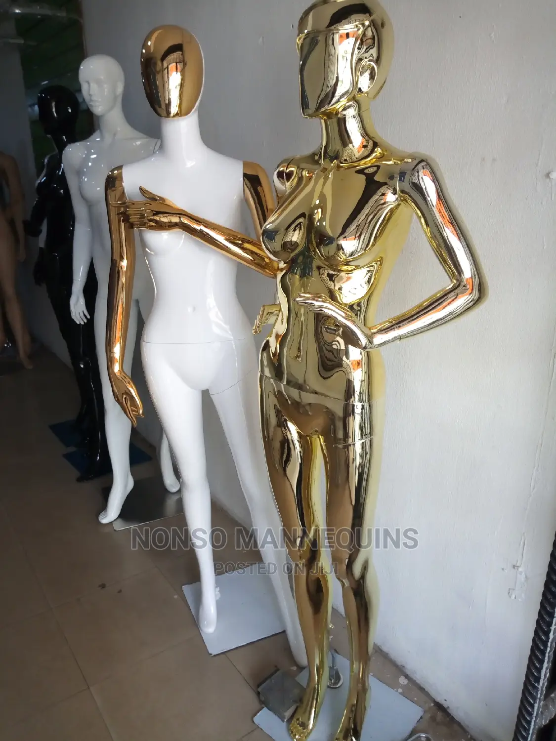 Gold White Faceless Female