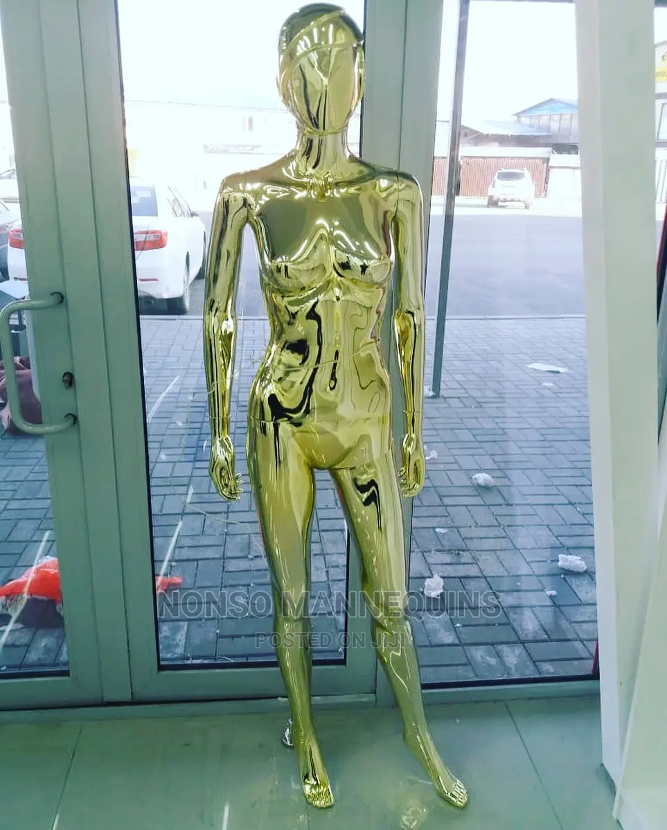 Chrome Gold Male & Female Mannequin