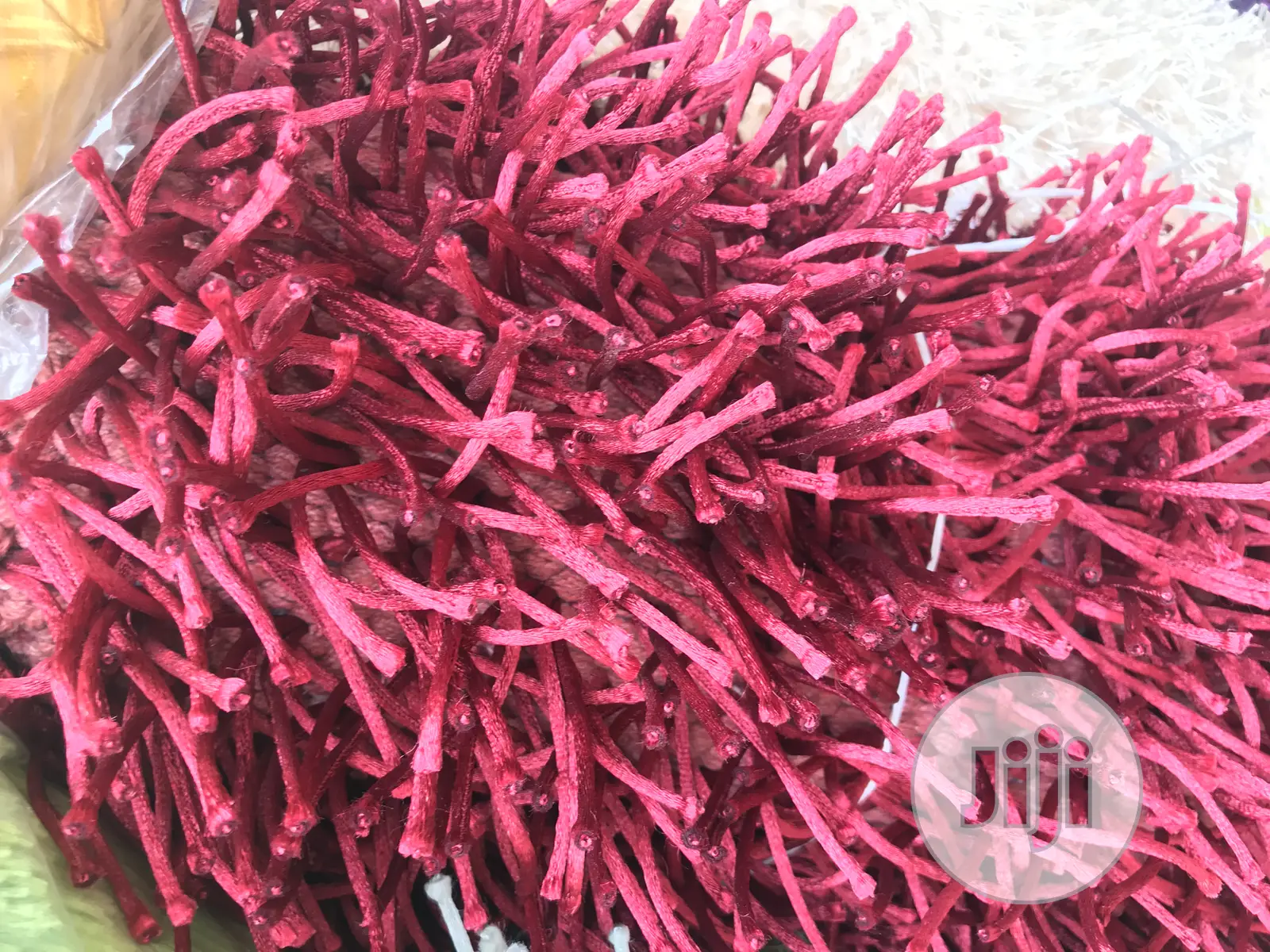 Plain Red Poly Shaggy Available In 4/7 And 5/7
