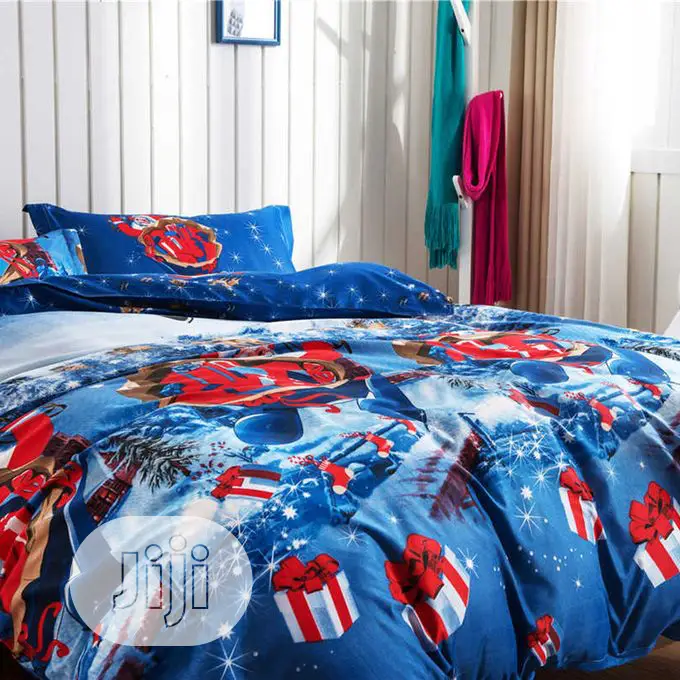 Quality Multi Coloured Duvet,Bedsheet With 4 Pillow Cases
