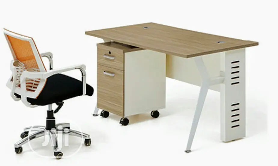 Home Office Table With Metal Legs. Size 4ft