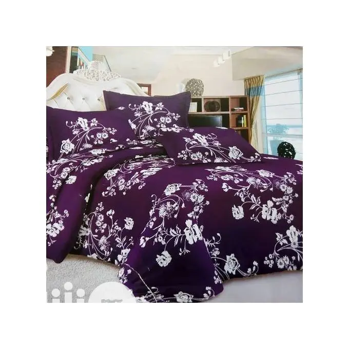 Floral Duvet,Bedsheet With 4 Pillow Cases-6x6