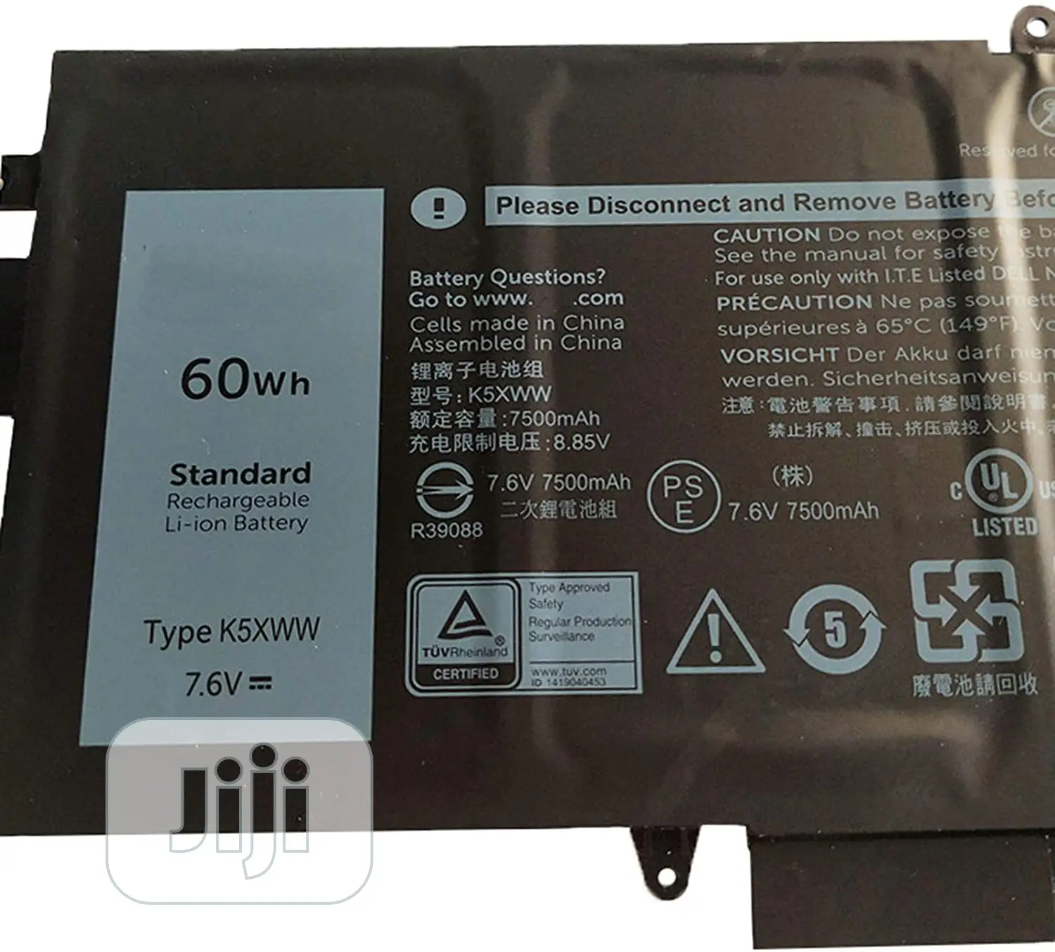Genuine Dell Latitude 5289 7389 7390(2-in-1)Battery (K5XWW)