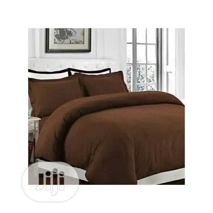 Quality Brown Duvet,Bedsheet With 4 Pillow Cases