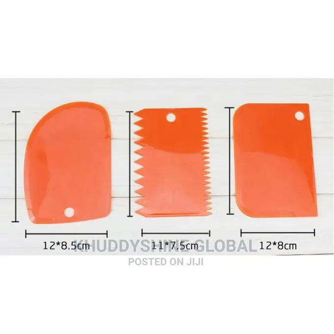 3 Sets Of Multifunctional DIY Cream Scraper Set Baking Tools