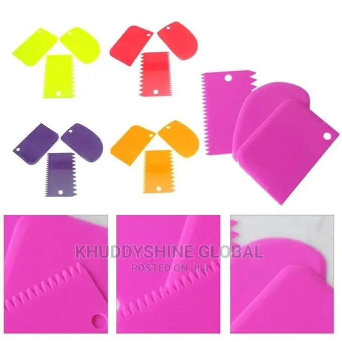 3 Sets Of Multifunctional DIY Cream Scraper Set Baking Tools