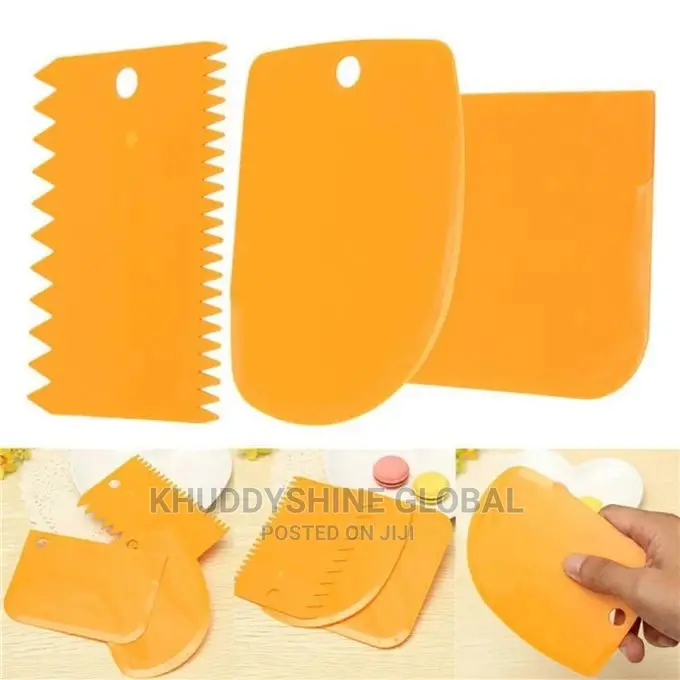 3 Sets Of Multifunctional DIY Cream Scraper Set Baking Tools