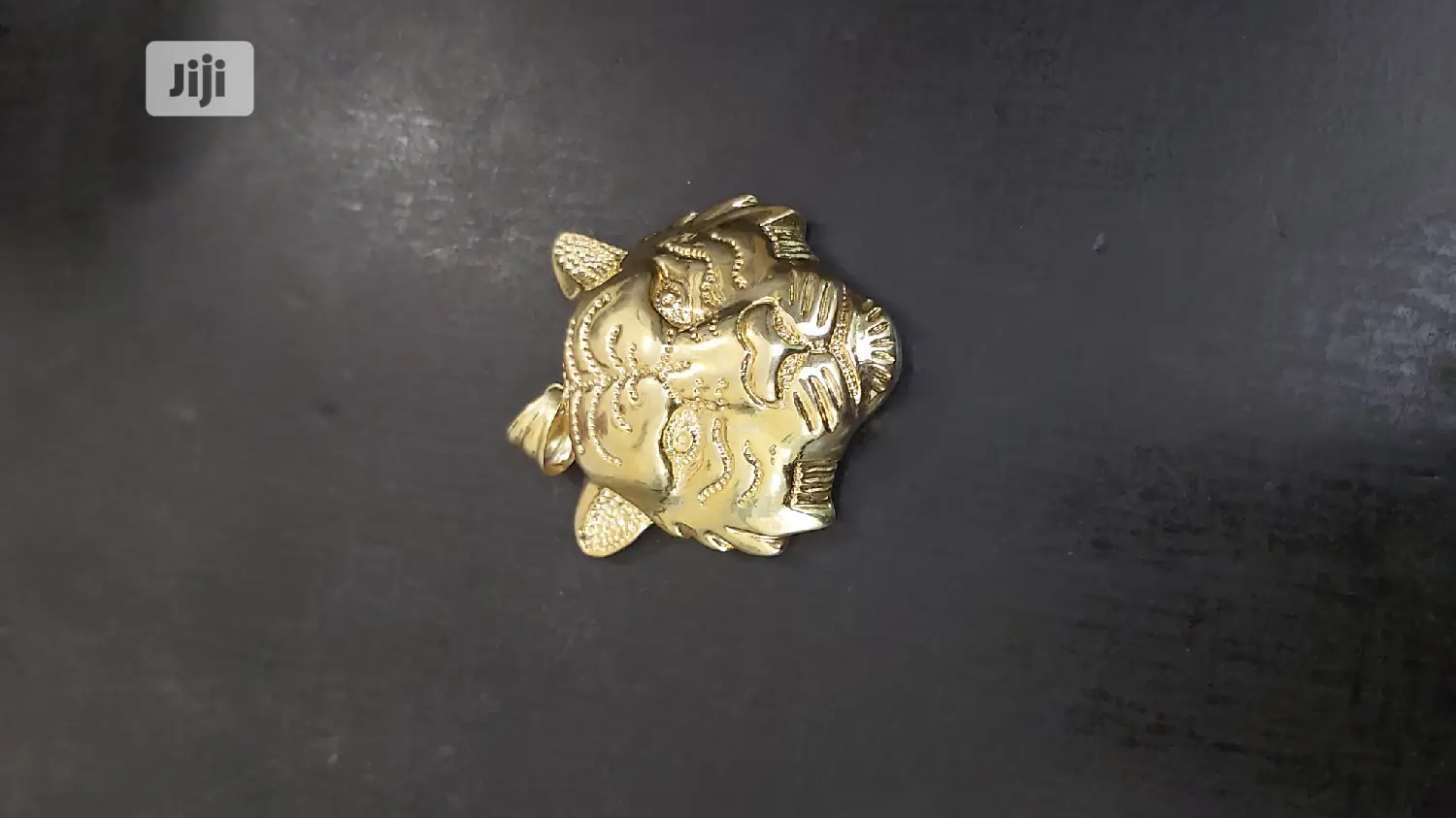 Pure 18karat Solid Gold Tiger Head Pendant