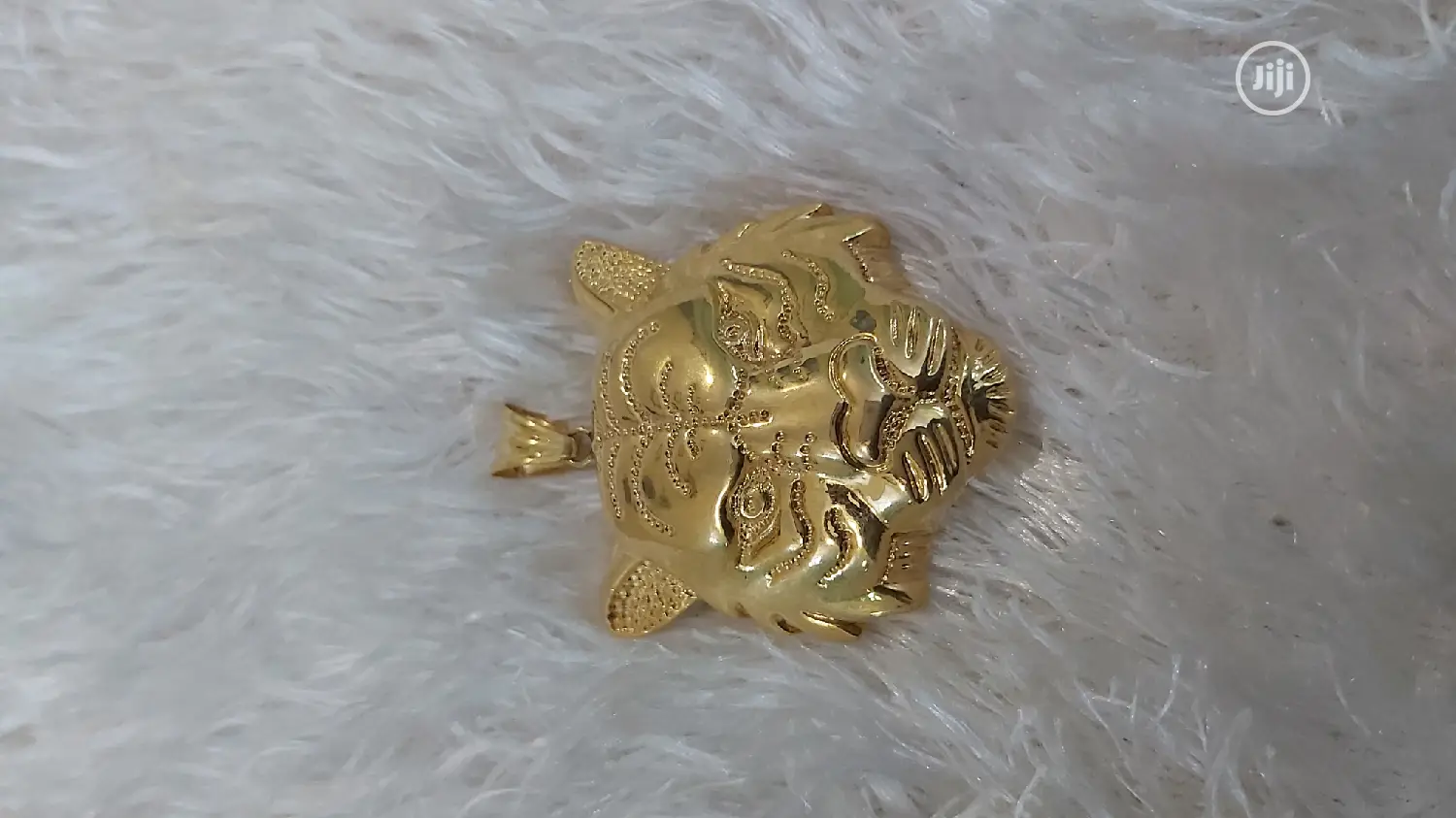 Pure 18karat Solid Gold Tiger Head Pendant